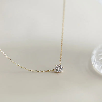 Colar de Prata 925 com Banho de Ouro 14k e Zircônia Brilhante - Joia Versátil para Mulheres