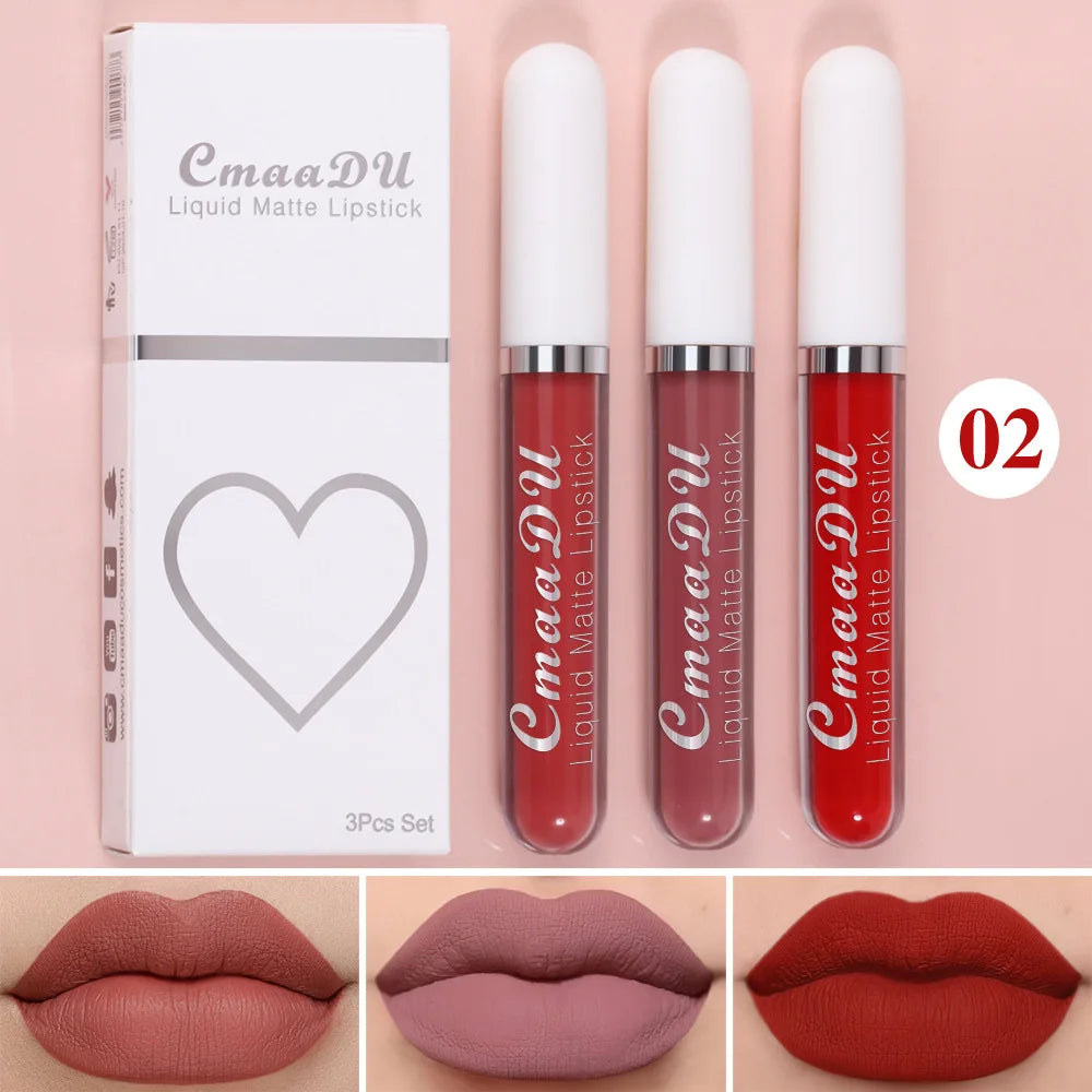 Gloss Labial Matte Sexy de Longa Duração - Velvet Red