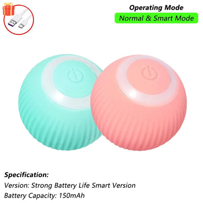 Brinquedo Interativo para Gatos - Bola Automática com Cauda, Recarga USB, Brinquedo Inteligente para Estímulo e Diversão do Pet