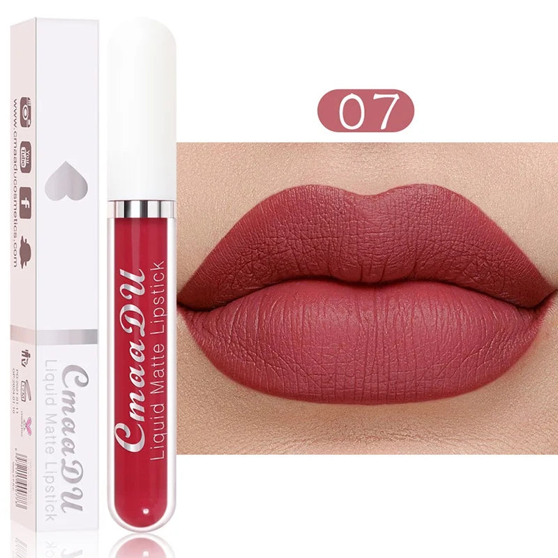 Gloss Labial Matte Sexy de Longa Duração - Velvet Red