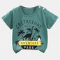 Camiseta Infantil para Meninos e Meninas - Roupas de Verão com Estampa de Desenho Animado, Manga Curta, 100% Algodão