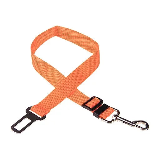 Cinto de Segurança Ajustável para Carro - Cinto de Assento para Pet, Cadeado de Segurança para Cães e Gatos, Arnês e Guia de Tração para Veículos