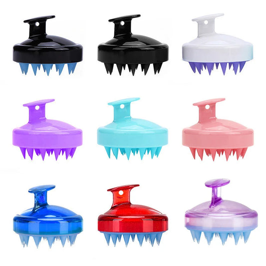 Instrumento de Massagem para a Cabeça - Escova de Massagem para Couro Cabeludo em Silicone