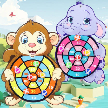 Jogo Educativo de Dardo para Bebês, Brinquedo de Bola Adesiva, Dardo Indoor, Jogos Montessori para Crianças de 3 a 7 Anos**