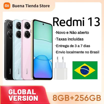Xiaomi Redmi 13 smart phones MediaTek Helio G91-Ultra 108MP 5030mAh camera 33W fast charging 90Hz screen Global version
